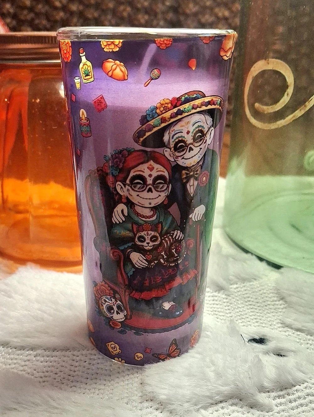 Purple Multicolor Candle